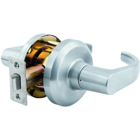 Dormakaba Hardware Summit Passage Lock with 2-3/4" Backset and ASA Strike Satin Chrome Finish QCL130M626